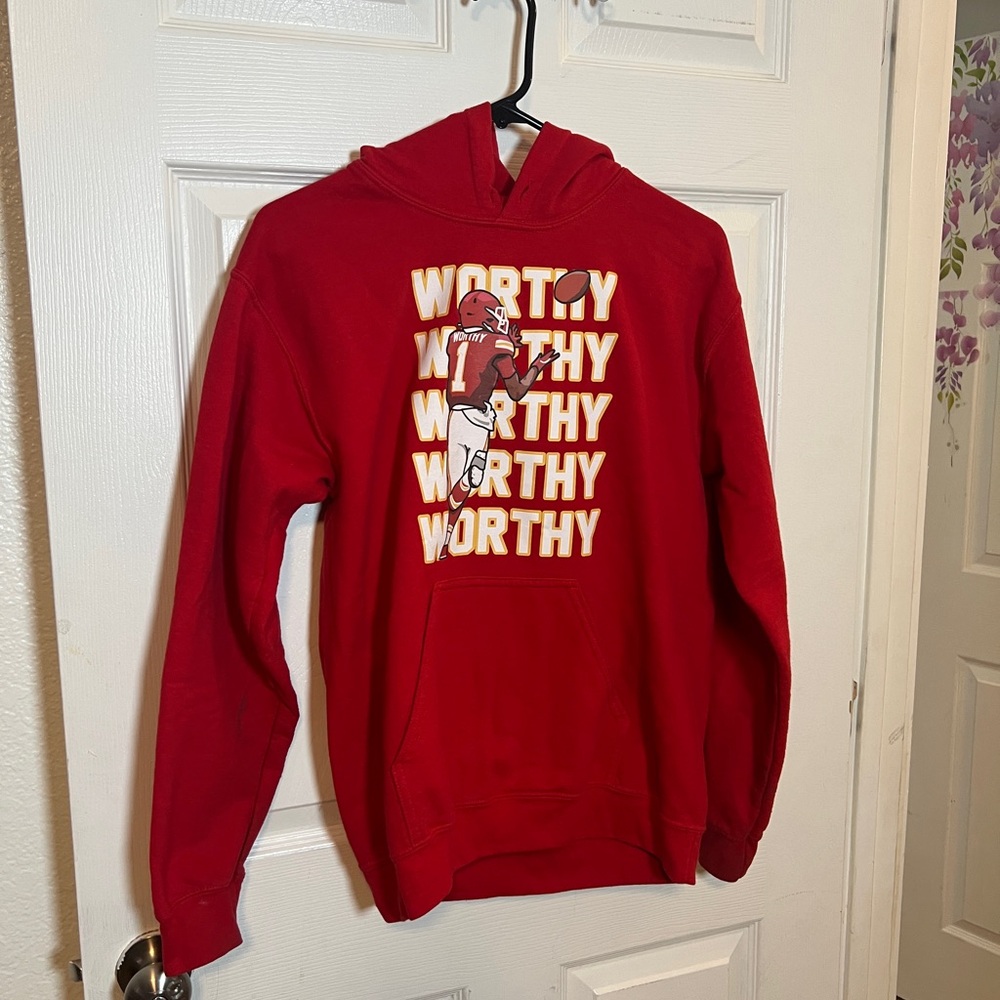 Red Graphic Hoodie for Men